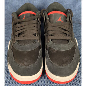 Nike Air Jordan 4 RM Black Varsity Red Wolf Grey Men’s SZ9.5 Sneakers FQ7939-061